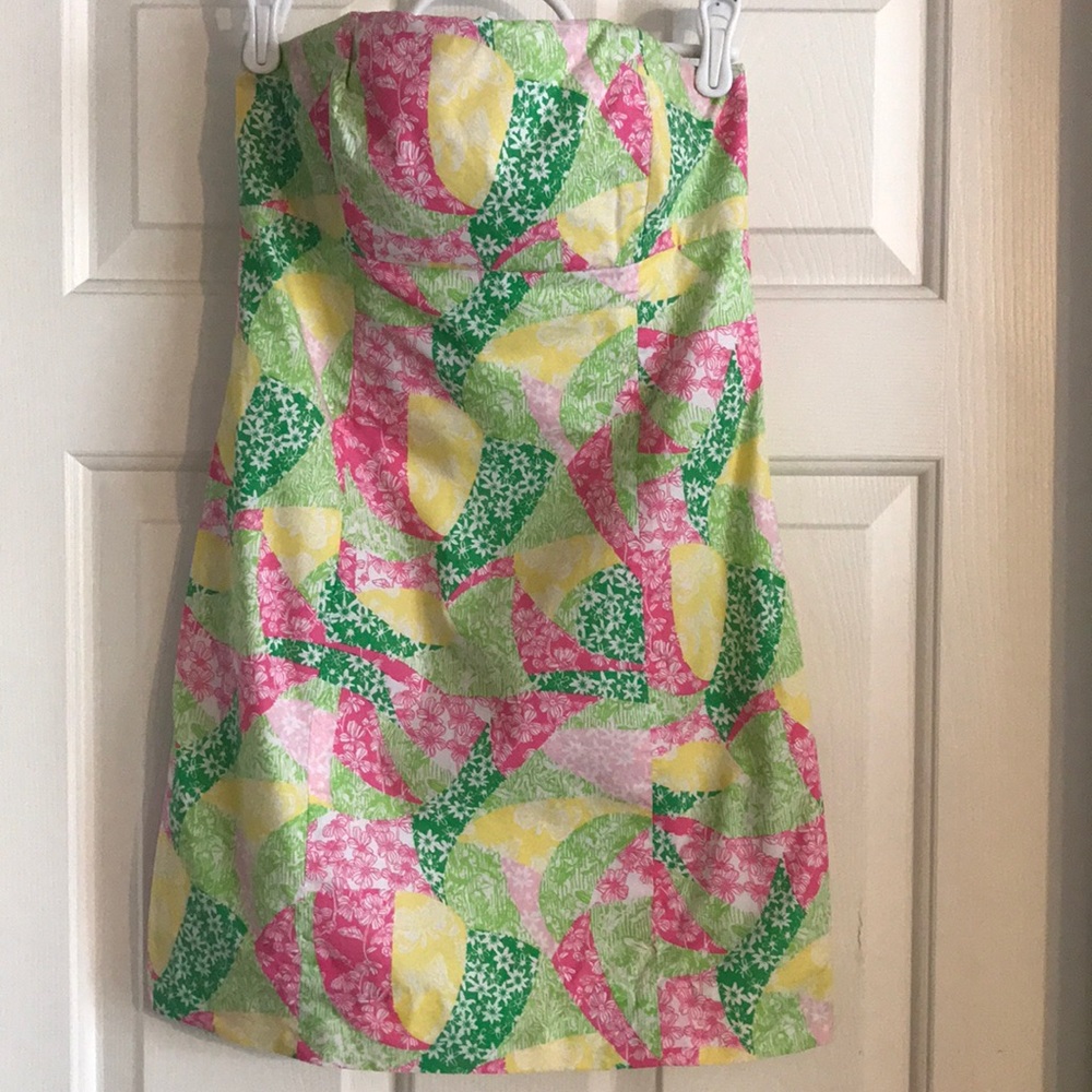 Lily Pulitzer Strapless Dress Sz 2
